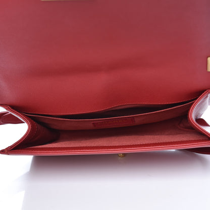 Chanel Caviar Quilted Medium Boy Flap Red 5 of 16