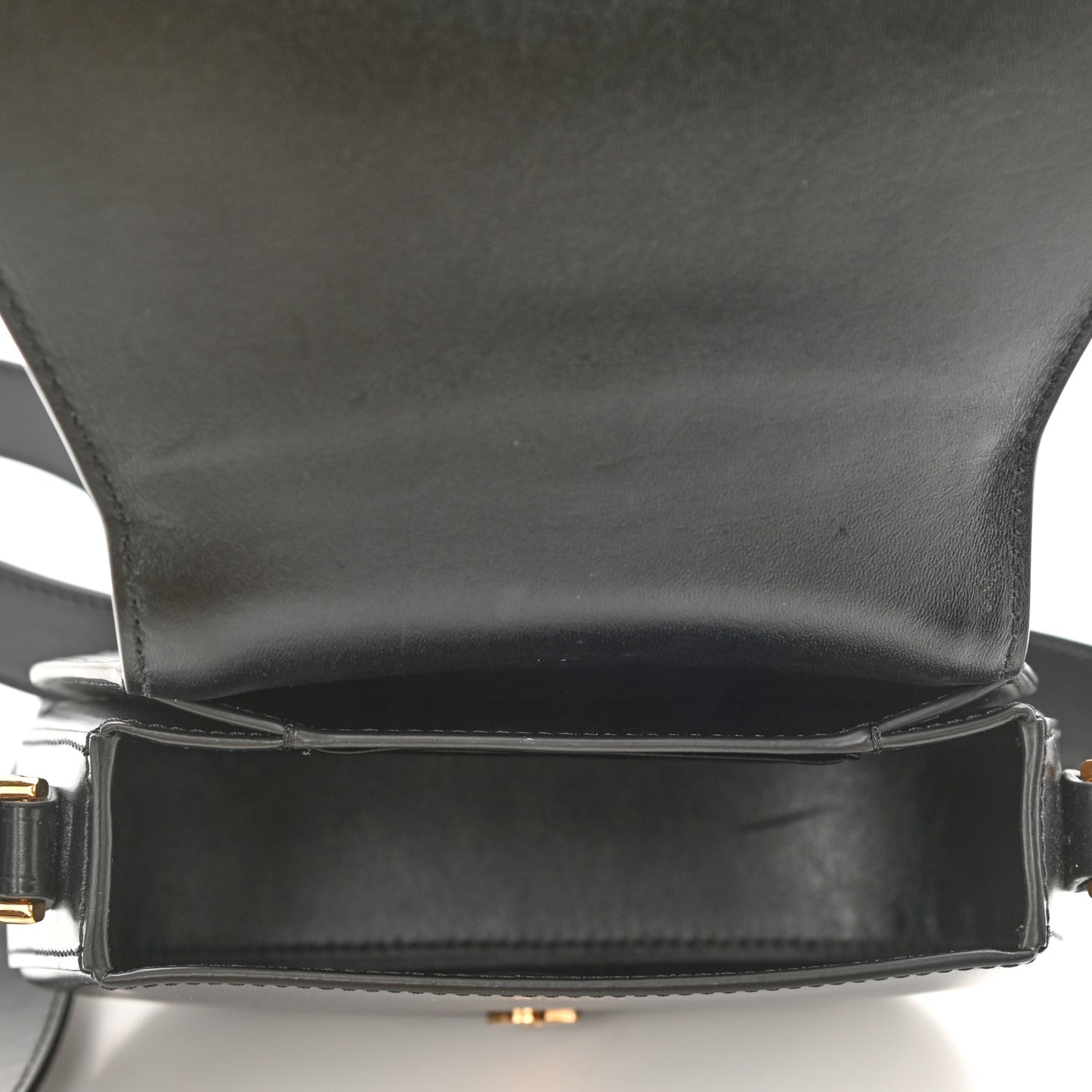 Calfskin Small Greca Goddess Shoulder Bag Black