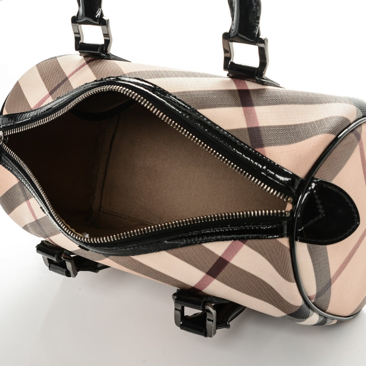 Nova Check Small Chester Bowling Bag Black