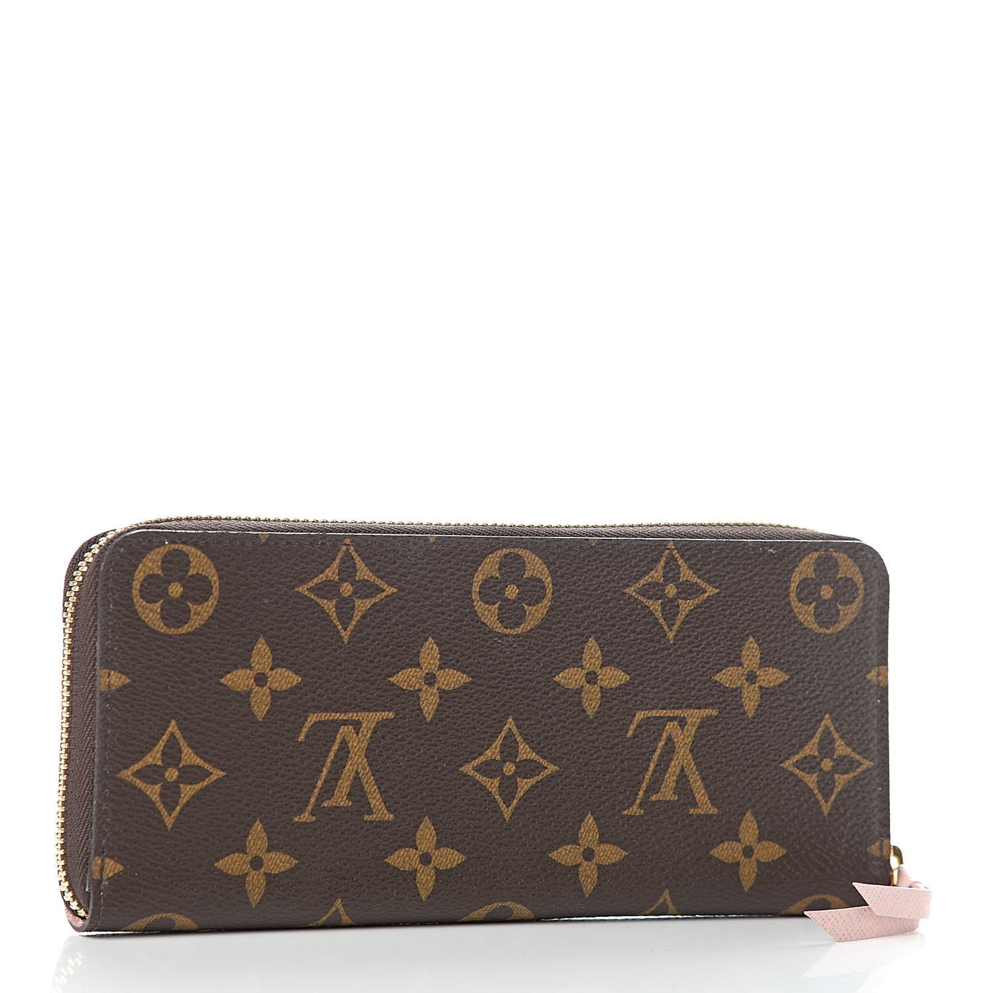 Monogram Clemence Wallet Rose Ballerine