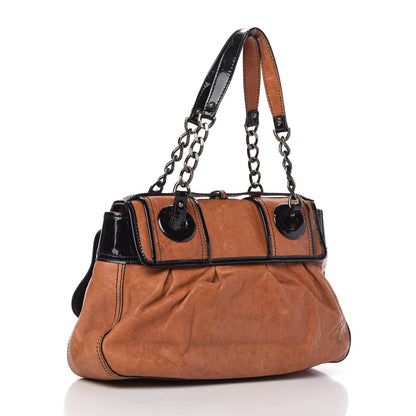 Fendi Nappa Patent B Bag Osso Black 3 of 10