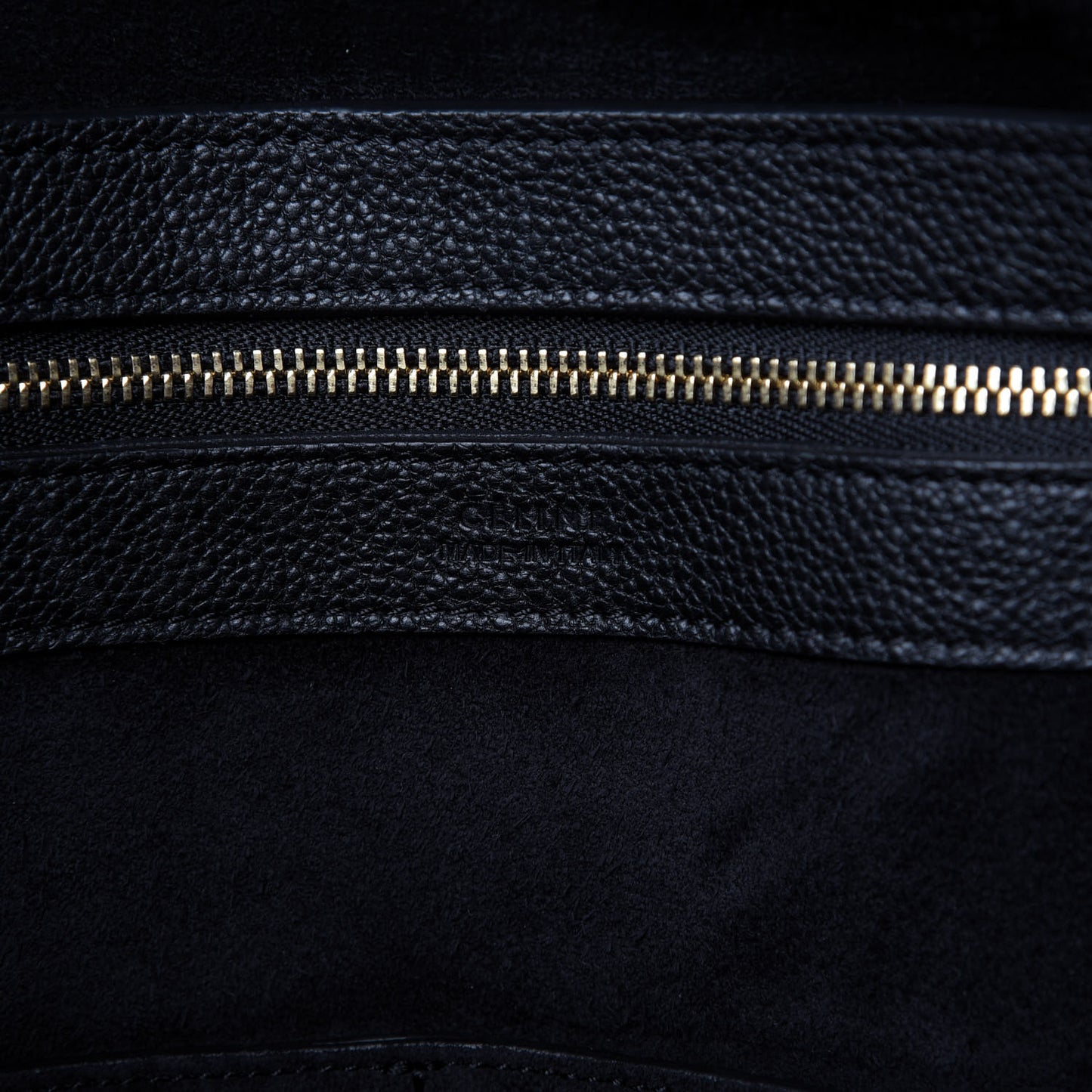 Soft Grained Calfskin Small Belt Cabas Phantom Black