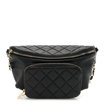 Chanel Caviar Quilted Business Affinity Waist Belt Bag Black 1 of 9