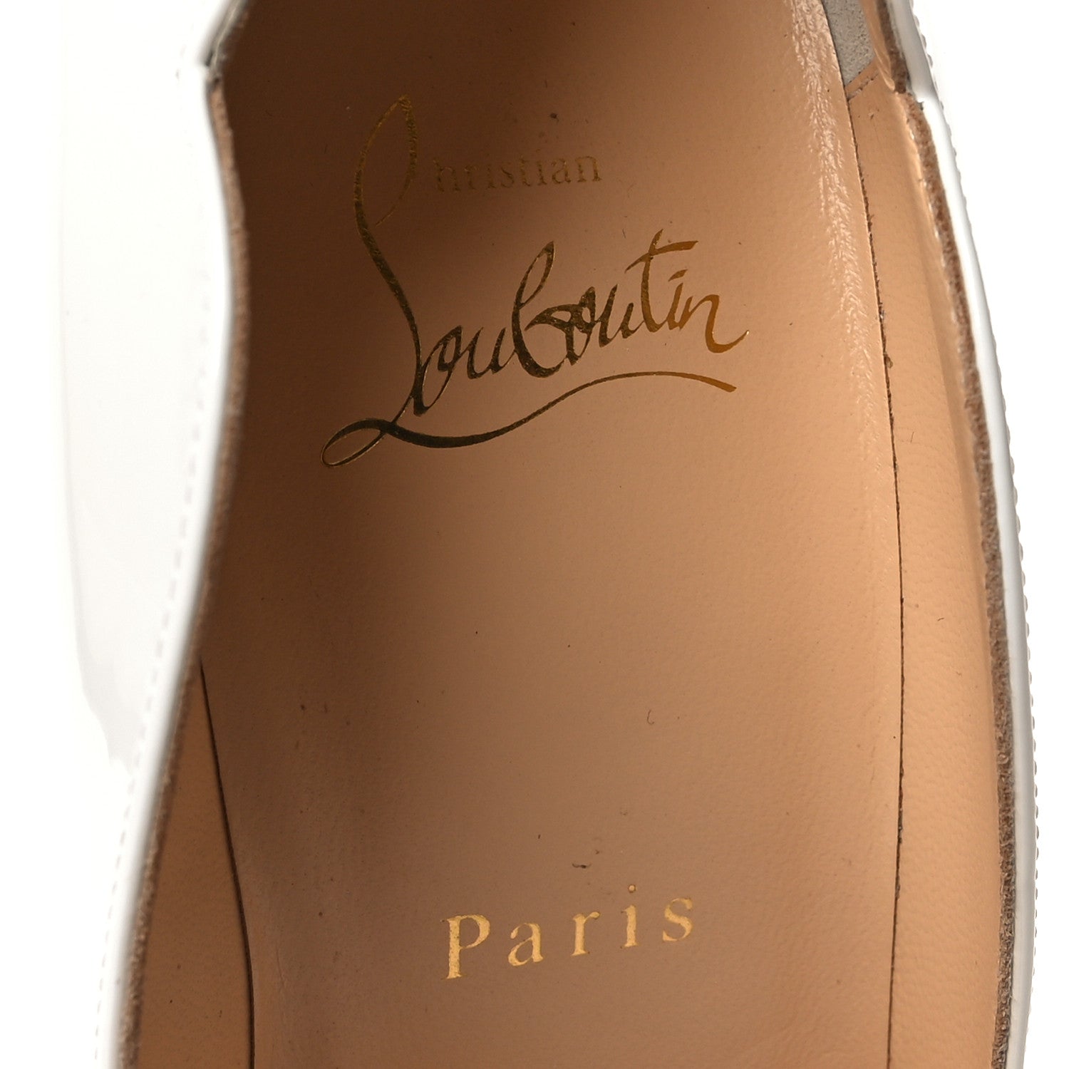 Christian Louboutin Patent Hot Chick 100 Pumps 38.5 White 7 of 8