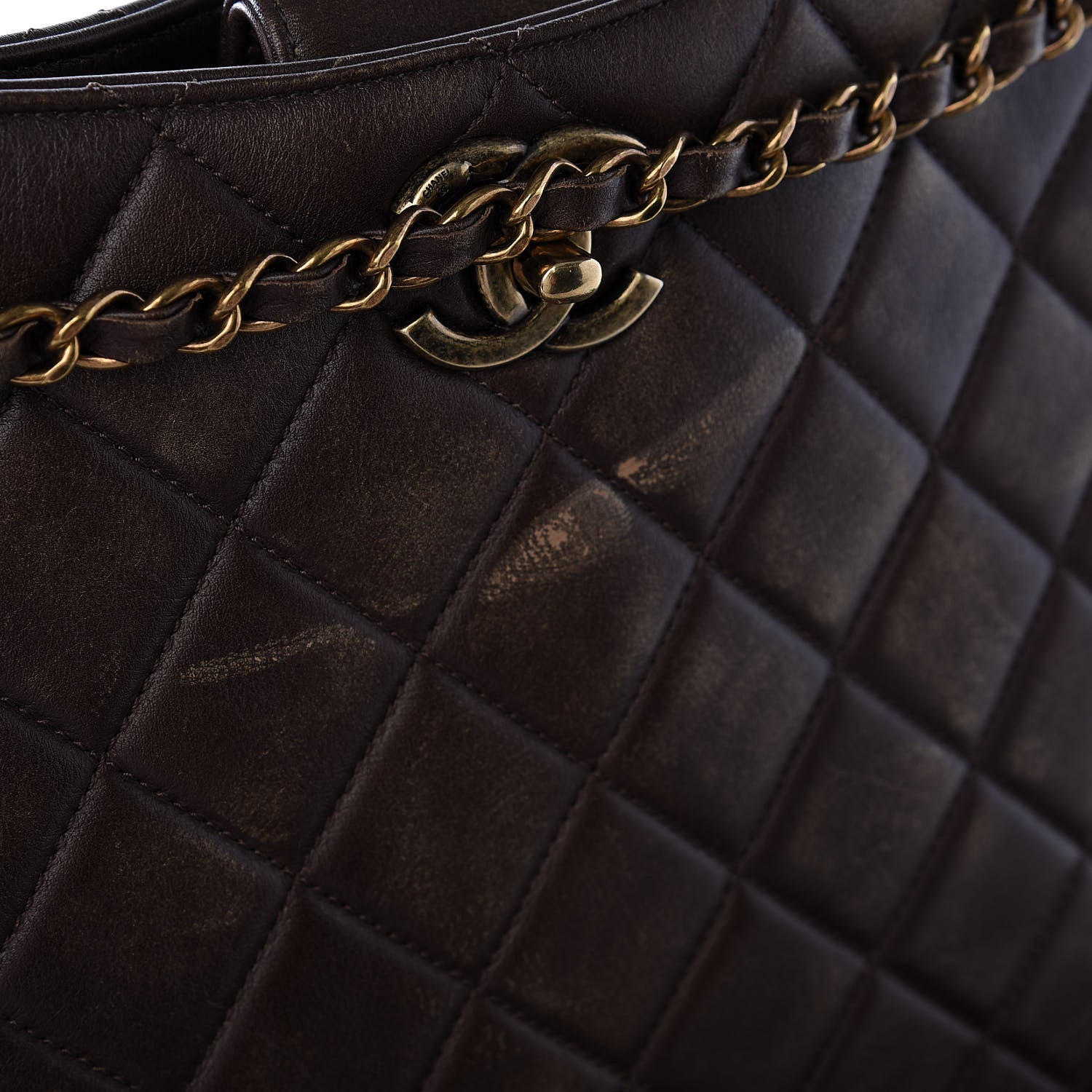 Chanel Calfskin Quilted Into The Fringe Hobo Brown 7 of 10