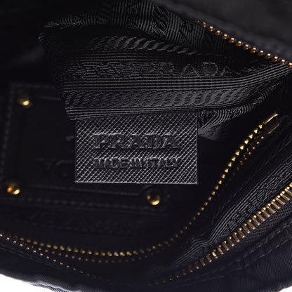 Prada Tessuto Nylon Saffiano Crossbody Bag Black 7 of 9