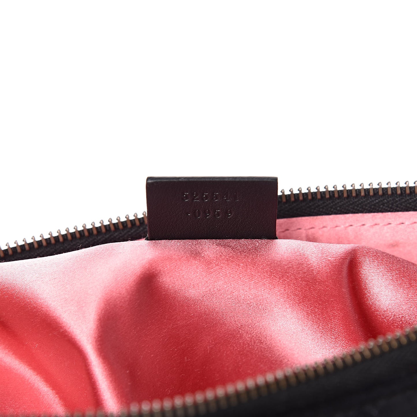 Velvet Matelasse GG Marmont Zip Pouch Black