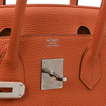 Hermes Togo Birkin 30 Orange 6 of 10