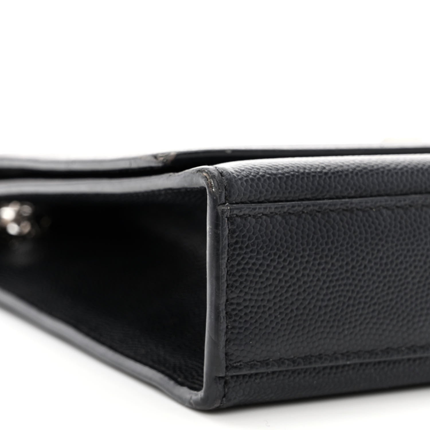 Saint Laurent Grain De Poudre Medium Classic Monogram Kate Satchel Black 10 of 15