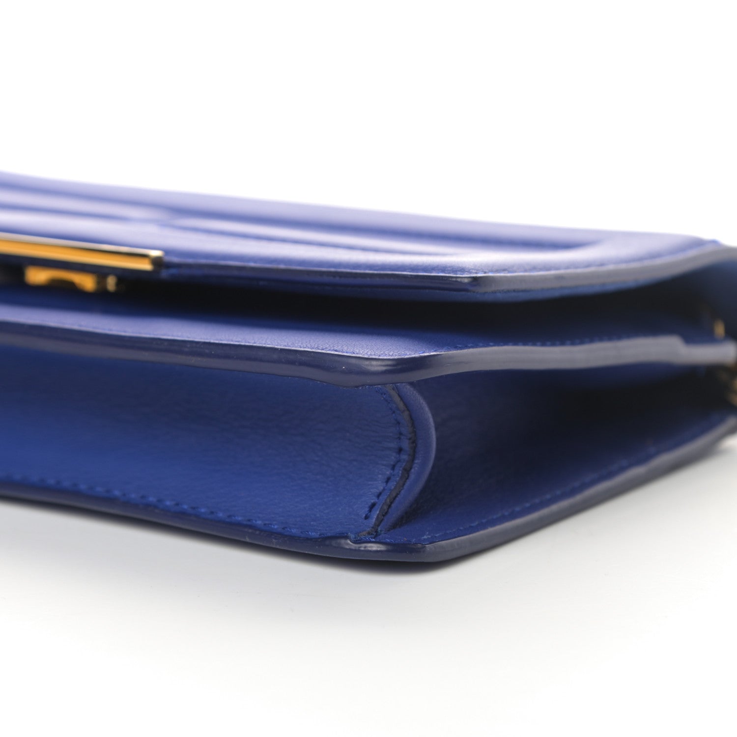 Fendi Vitello Flamingo Tube Wallet on Chain Blue Neon 10 of 12