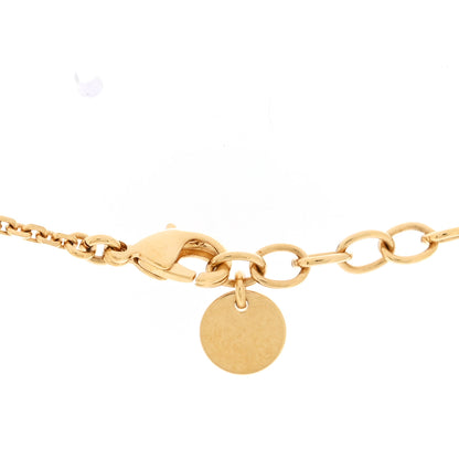 Christian Dior Crystal CD Heart Pendant Necklace Gold 5 of 7