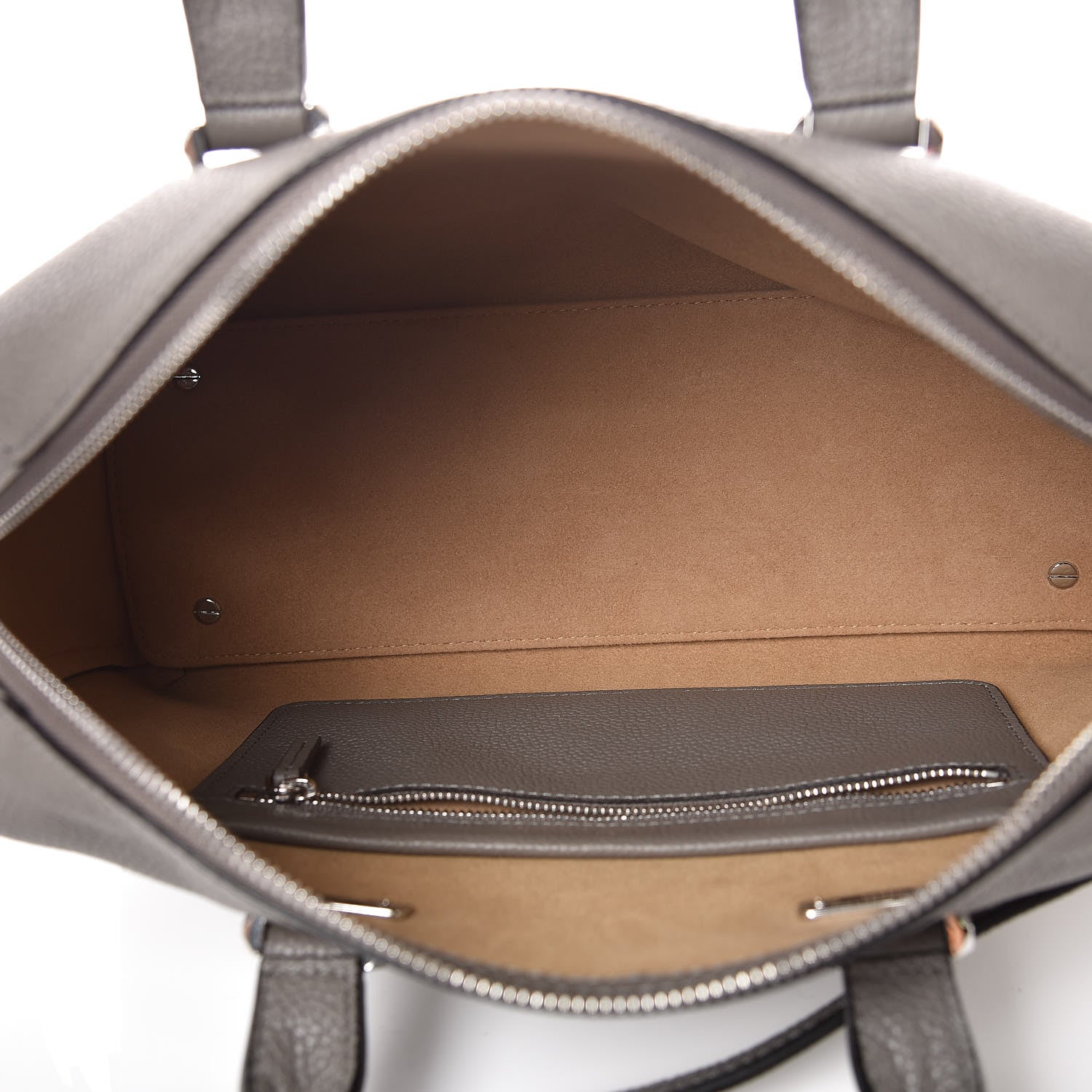MCM Grained Calfskin Medium Ella Boston Grey 6 of 10