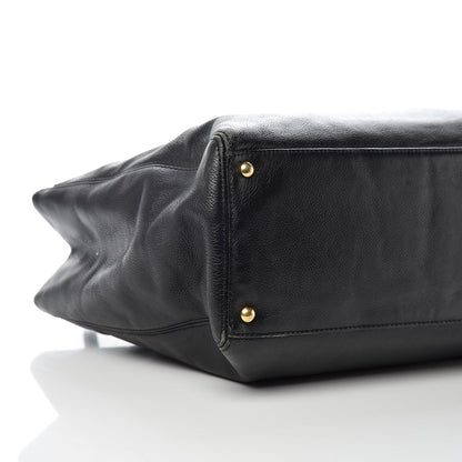 Chanel Calfskin Cerf Executive Shopper Tote Black 13 of 17