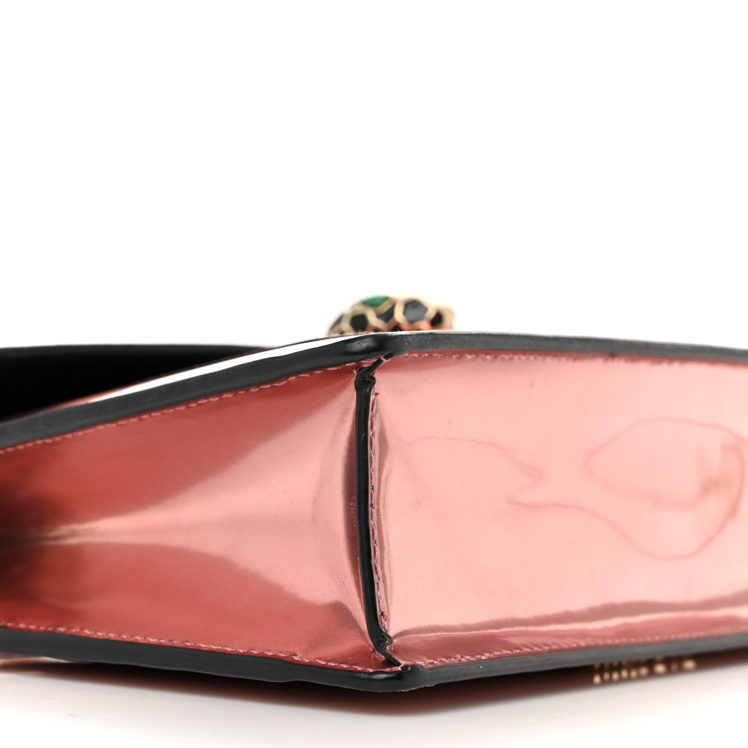 Bulgari Metallic Serpenti Forever Chain Wallet Rose Quartz 10 of 12
