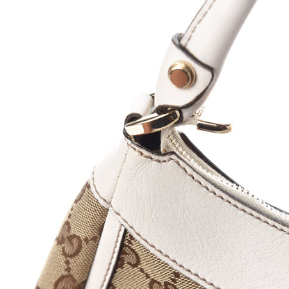 Gucci Monogram Medium D Gold Ring Hobo White 14 of 14