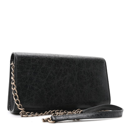 Balenciaga Agneau Giant 12 Brass Wallet On Chain Black 3 of 9