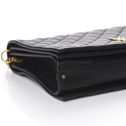 Saint Laurent Lambskin Quilted Large Becky Chain Bag Black 7 of 10