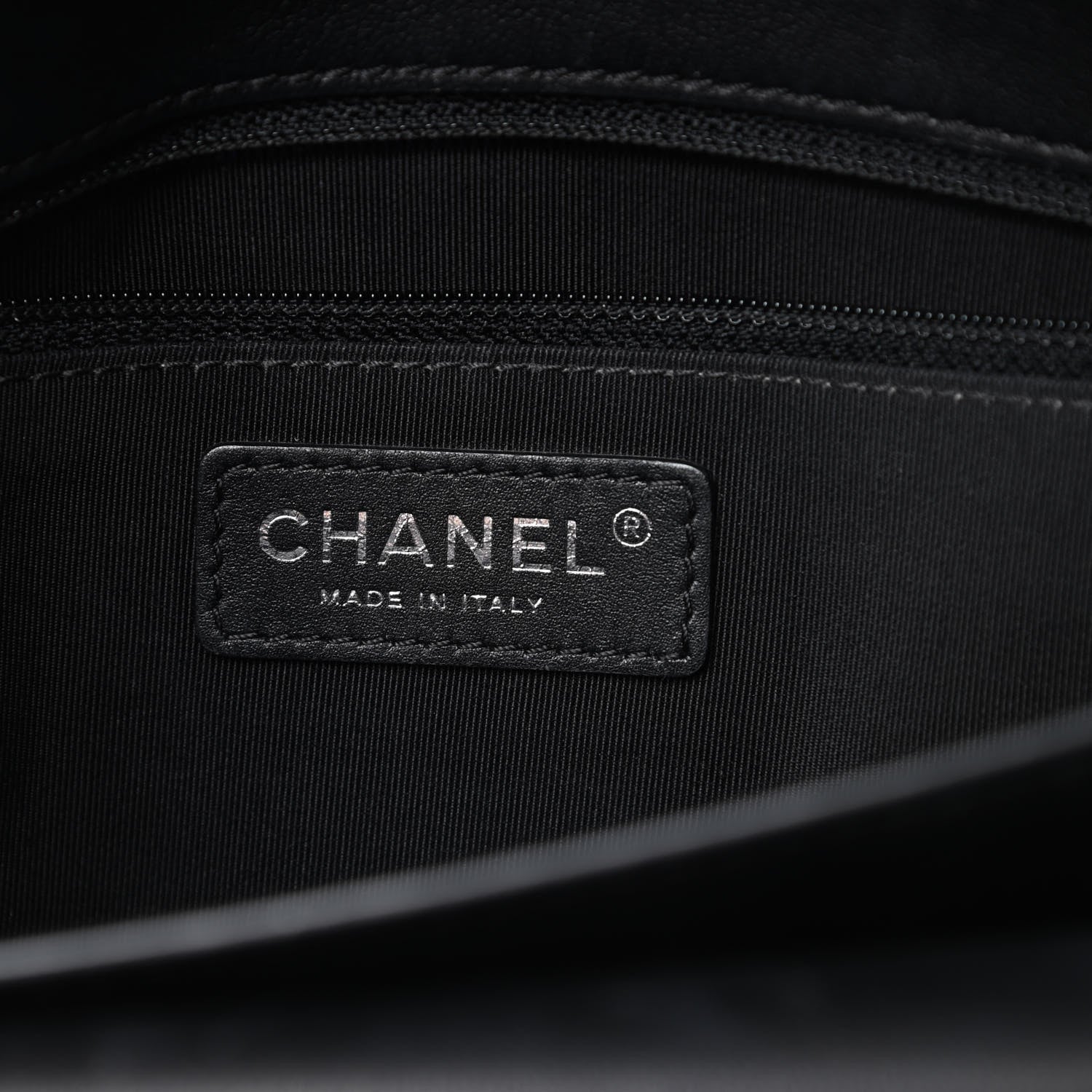 Chanel Lambskin Quilted Large Natural CC Flap Black 7 of 16