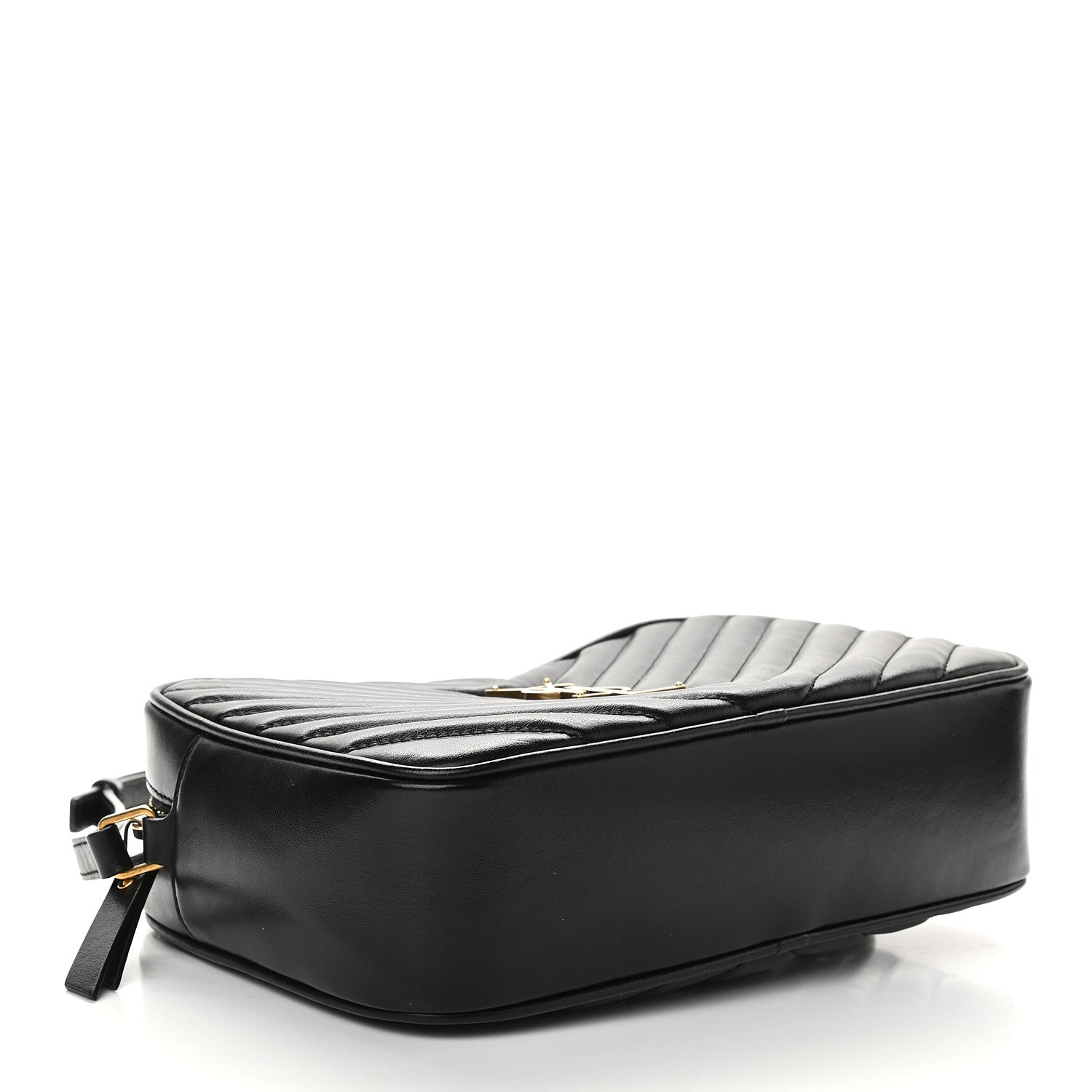 Saint Laurent Calfskin Matelasse Monogram Lou Camera Bag Black 4 of 9