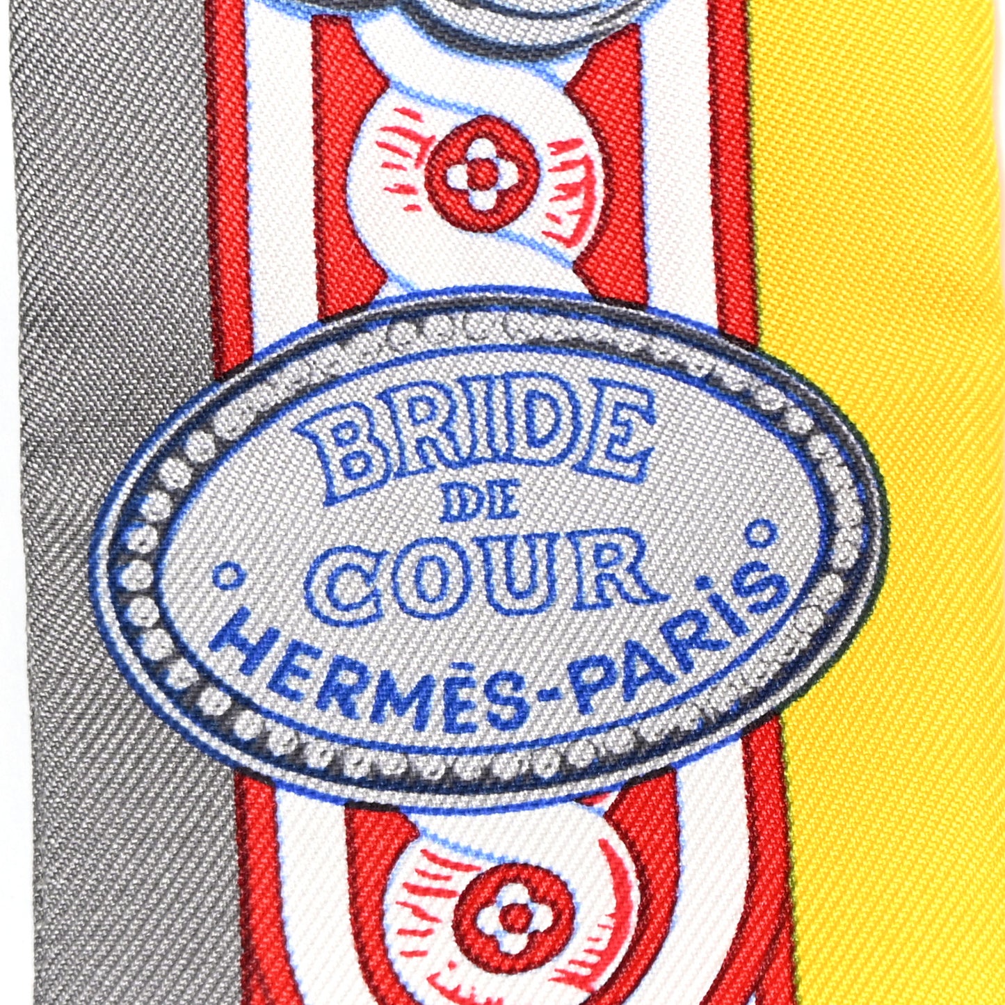 Silk Bride De Cour Twilly Gris Jaune Vif Rouge