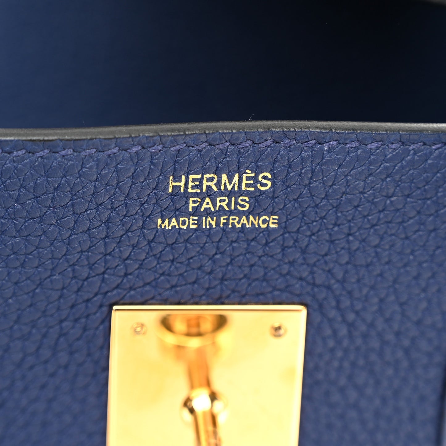 Togo Birkin 30 Bleu Saphir
