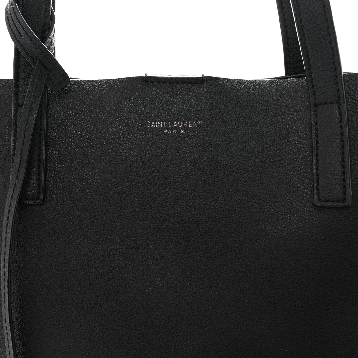 Saint Laurent Calfskin Large Shopping Tote Black 9 of 12
