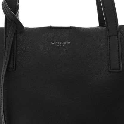 Saint Laurent Calfskin Large Shopping Tote Black 9 of 12
