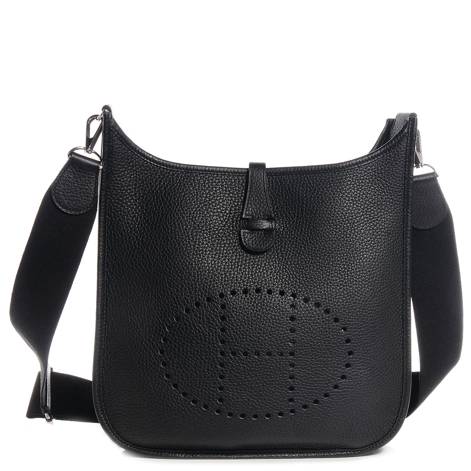 Hermes Taurillon Clemence Evelyne III PM Black 1 of 14