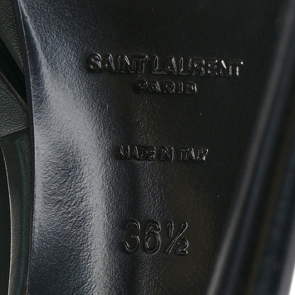 Saint Laurent Calfskin Tribute 105 Platform Sandals 36.5 New Vert Fonce 7 of 9