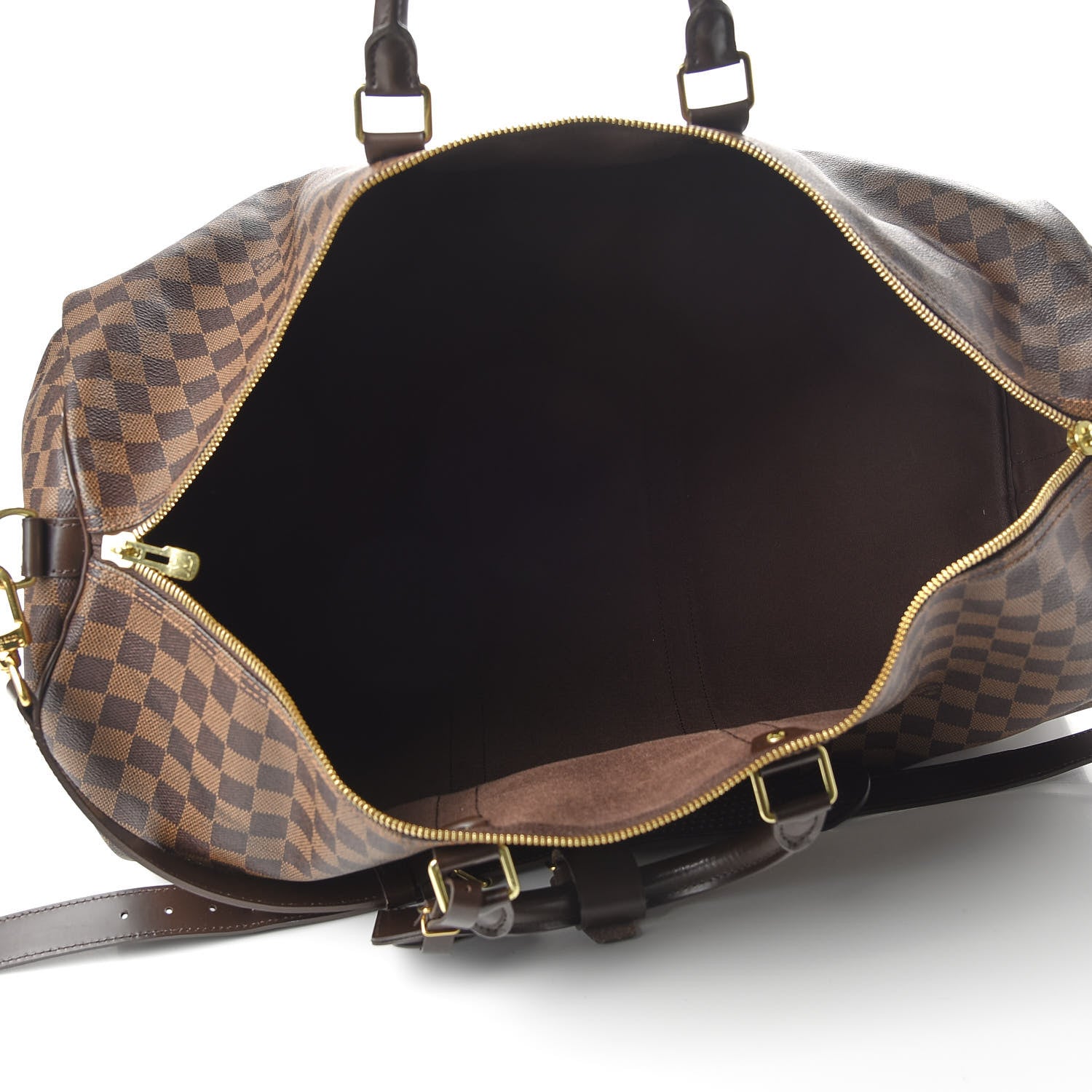 Louis Vuitton Damier Ebene Keepall Bandouliere 55 4 of 8