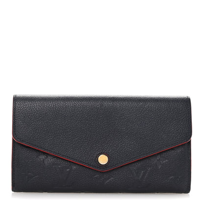 Louis Vuitton Empreinte Sarah Wallet NM Marine Rouge 1 of 10