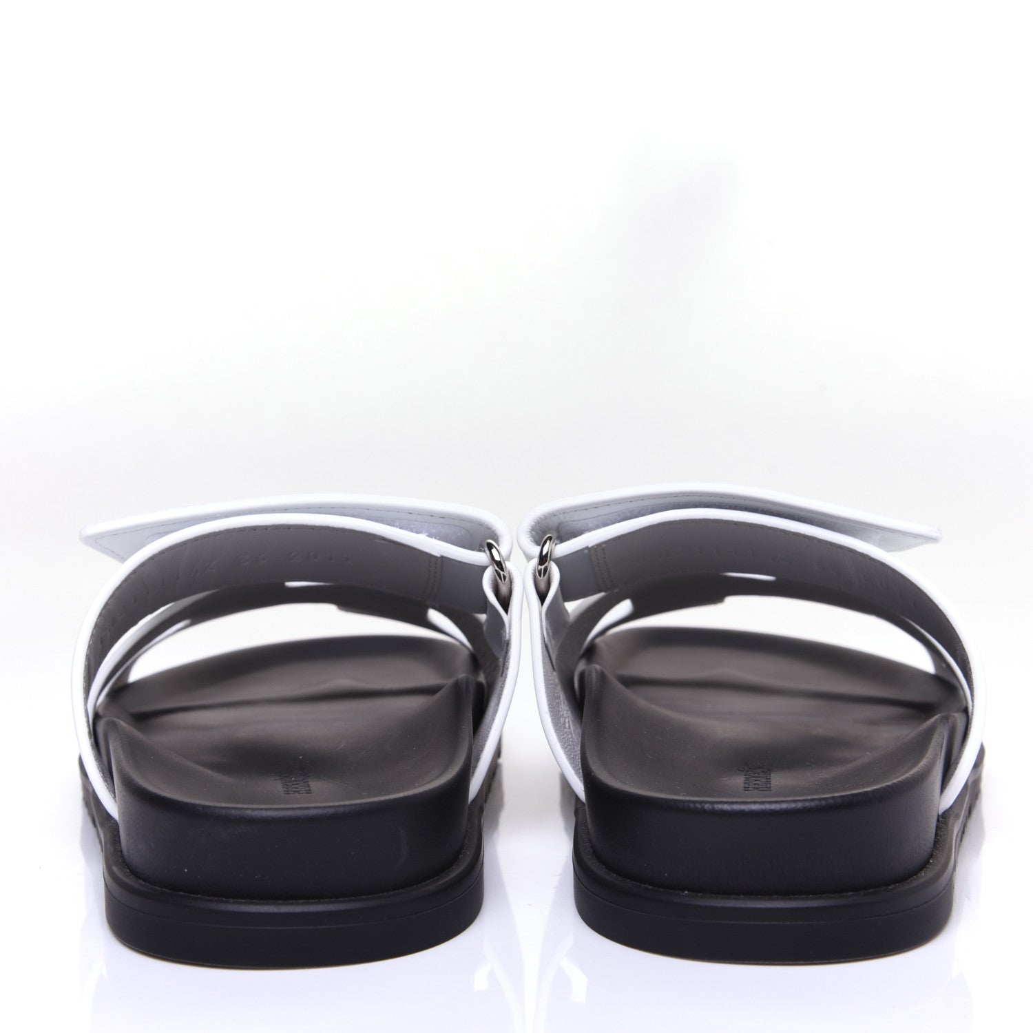 Hermes Calfskin Womens Chypre Sandals 36 White 4 of 11