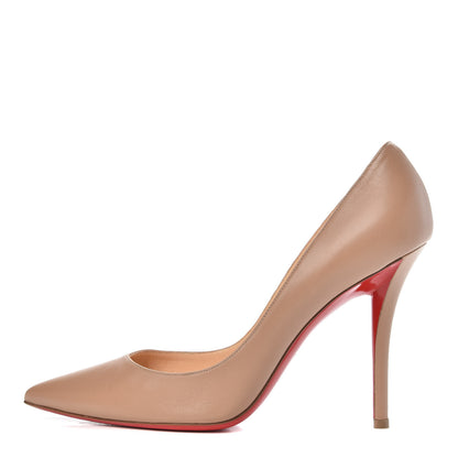 Christian Louboutin Nappa Apostrophy 100 Pumps 39 Nude 1 of 10