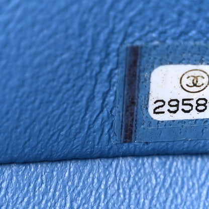 Chanel Caviar Quilted Jumbo Double Flap Blue 7 of 10