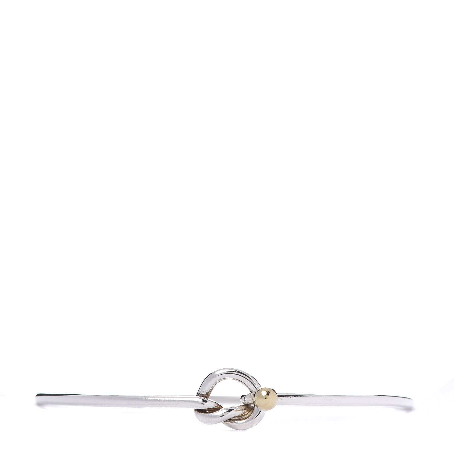 Tiffany Sterling Silver 18K Yellow Gold Knot Bracelet 1 of 5