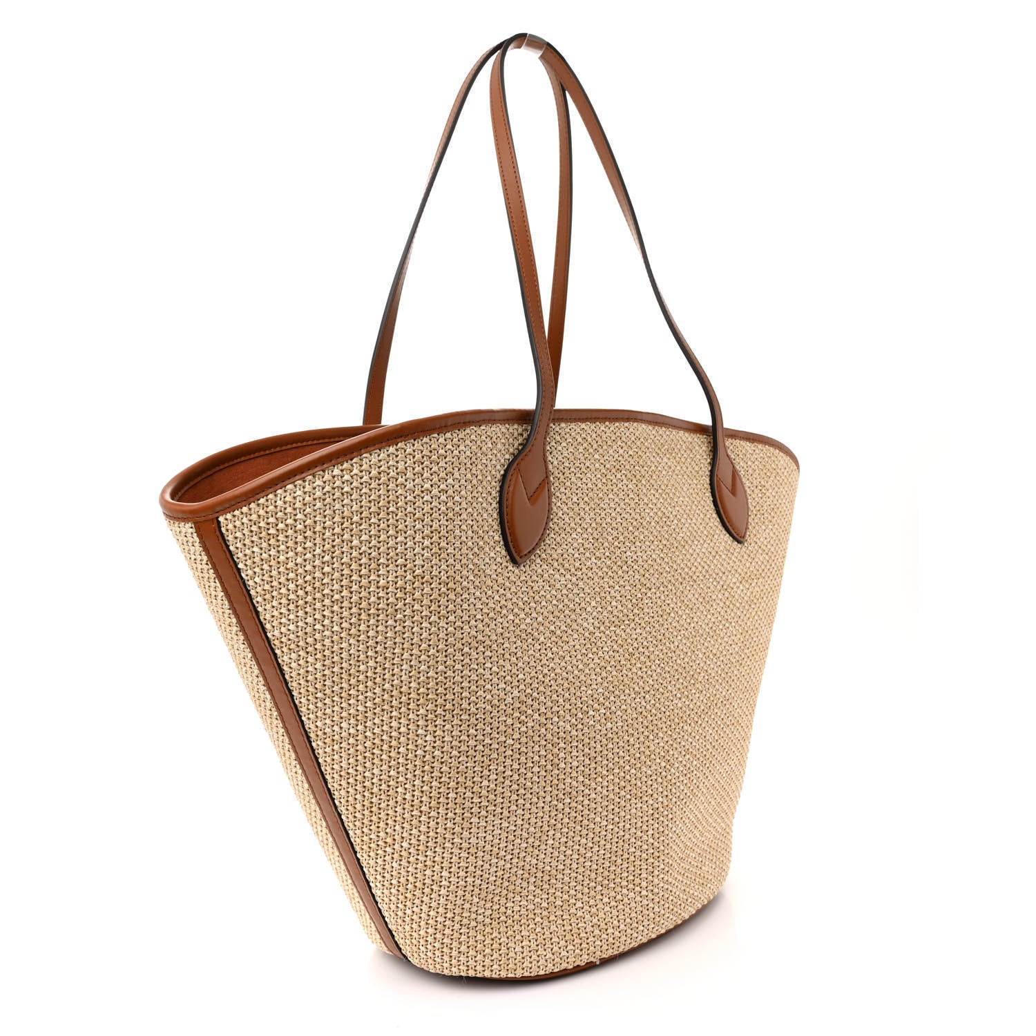 Louis Vuitton Raffia Saint Jacques Tote Caramel 4 of 13