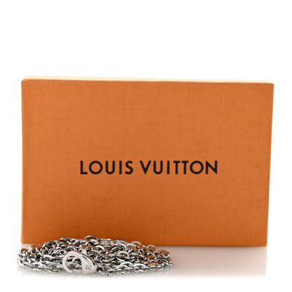 Louis Vuitton Felicie Chain Long Shoulder Strap Silver 4 of 4