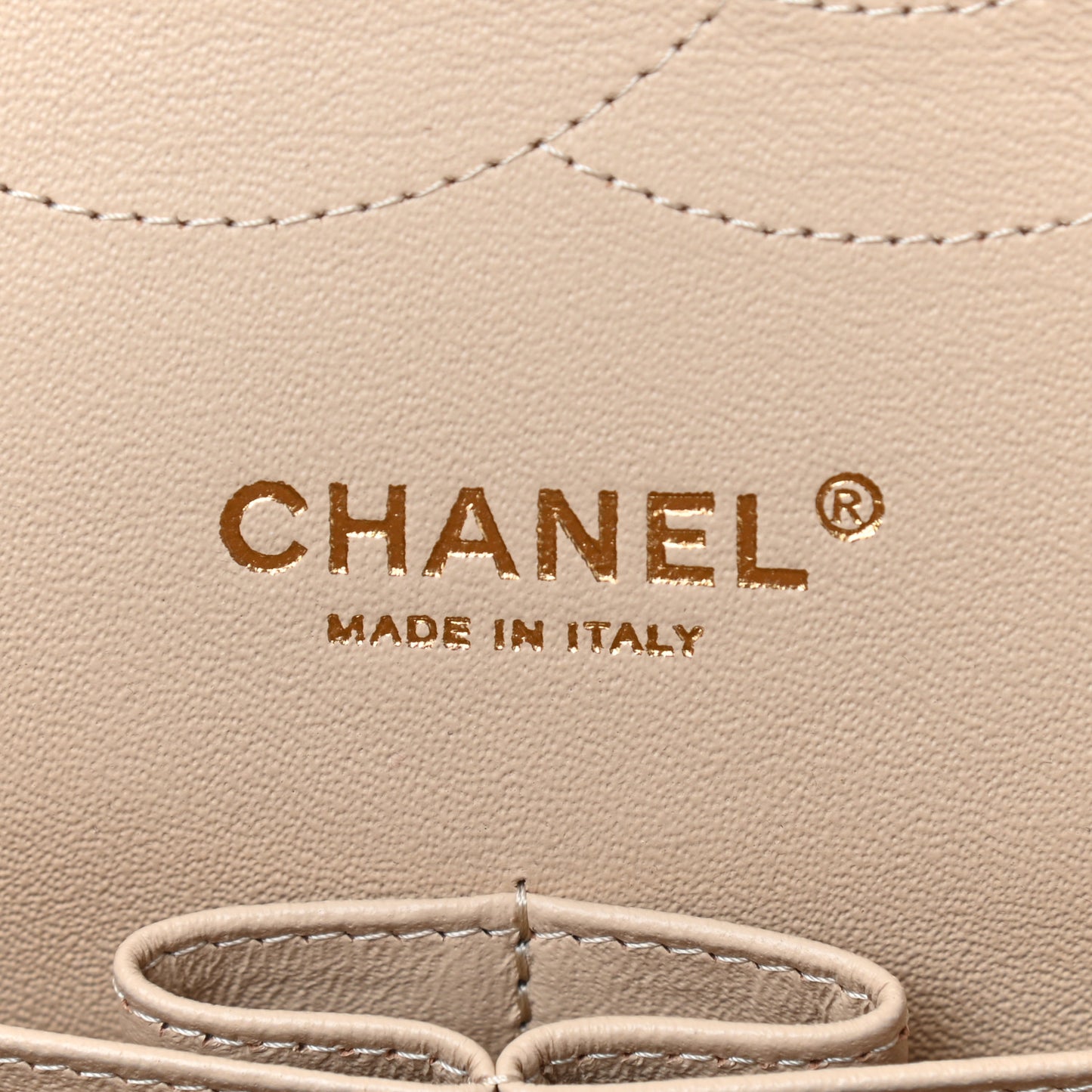 Caviar Quilted Jumbo Double Flap Beige