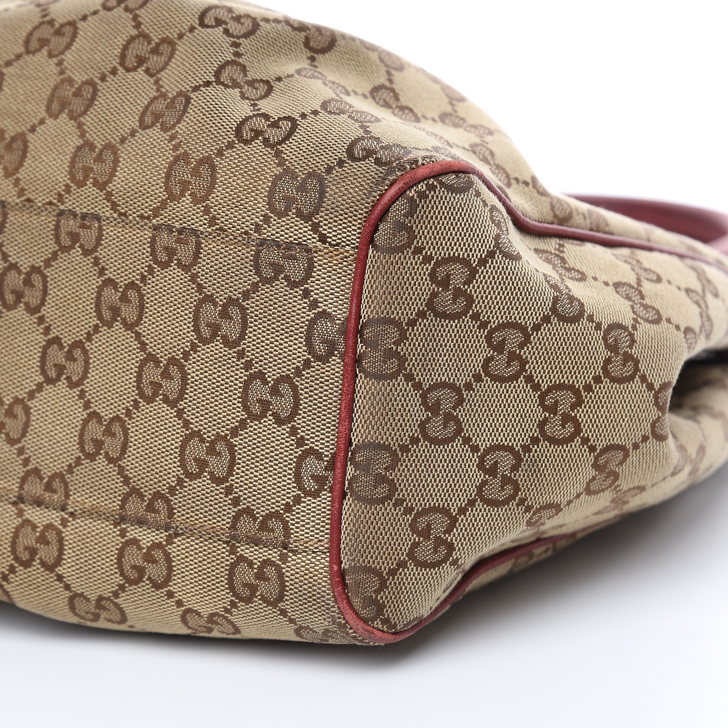 Gucci Monogram Medium Sukey Tote Dark Red 9 of 20