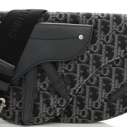 Christian Dior Oblique Saddle Messenger Pouch Blue 8 of 10
