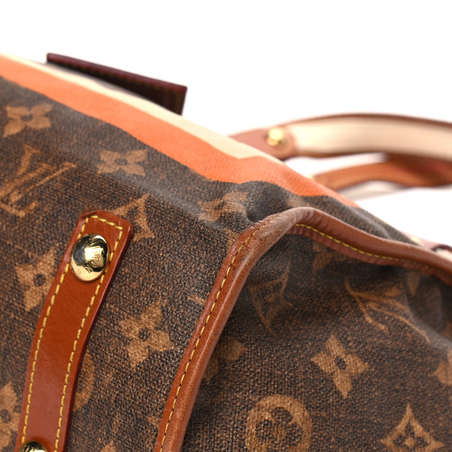 Monogram Rayures Tisse Sac PM