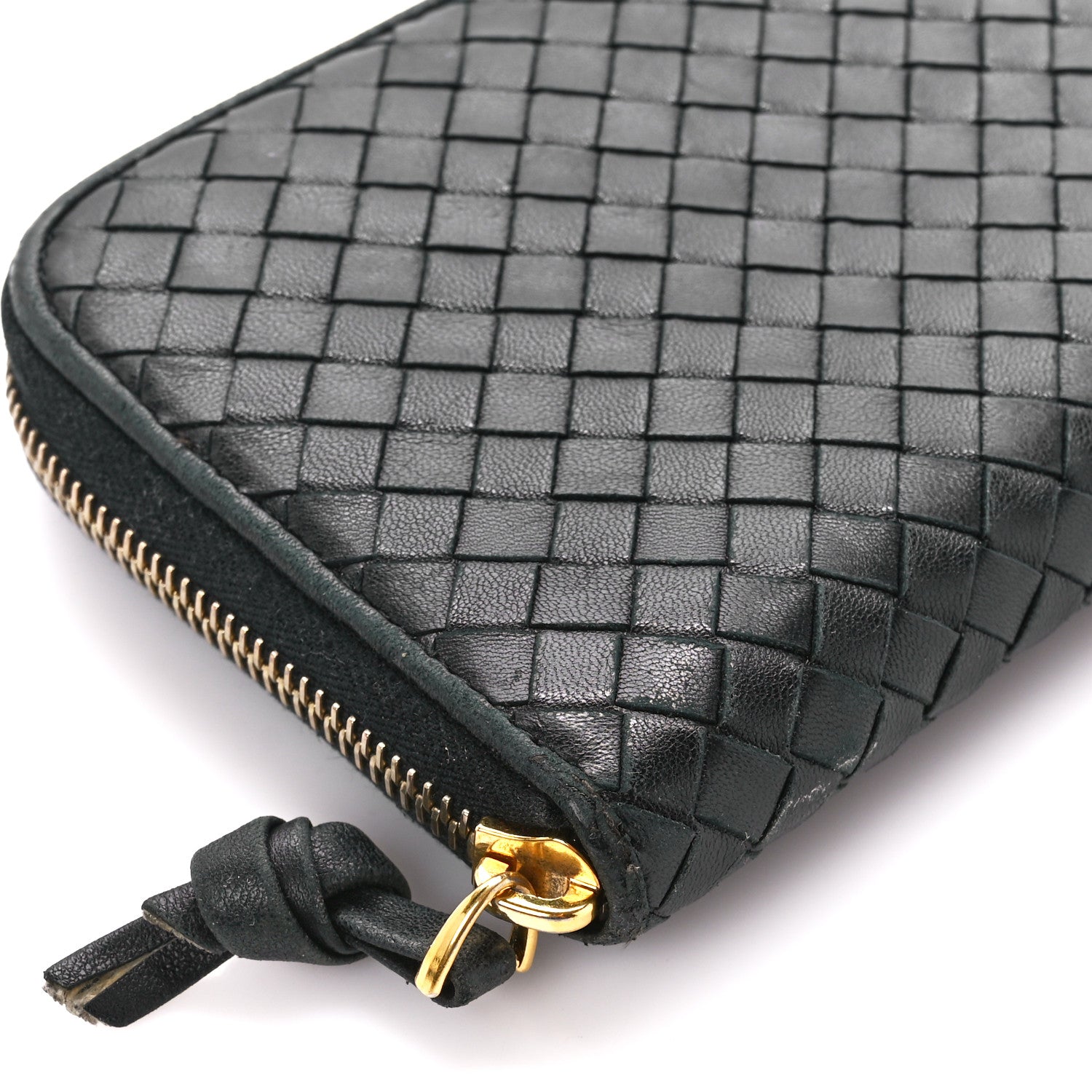 Bottega Veneta Nappa Intrecciato Zip Around Wallet Black 10 of 11