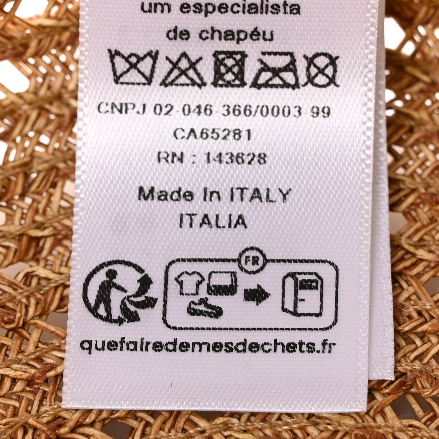 Straw Bucket Hat 59 Natural Rose Des Vents