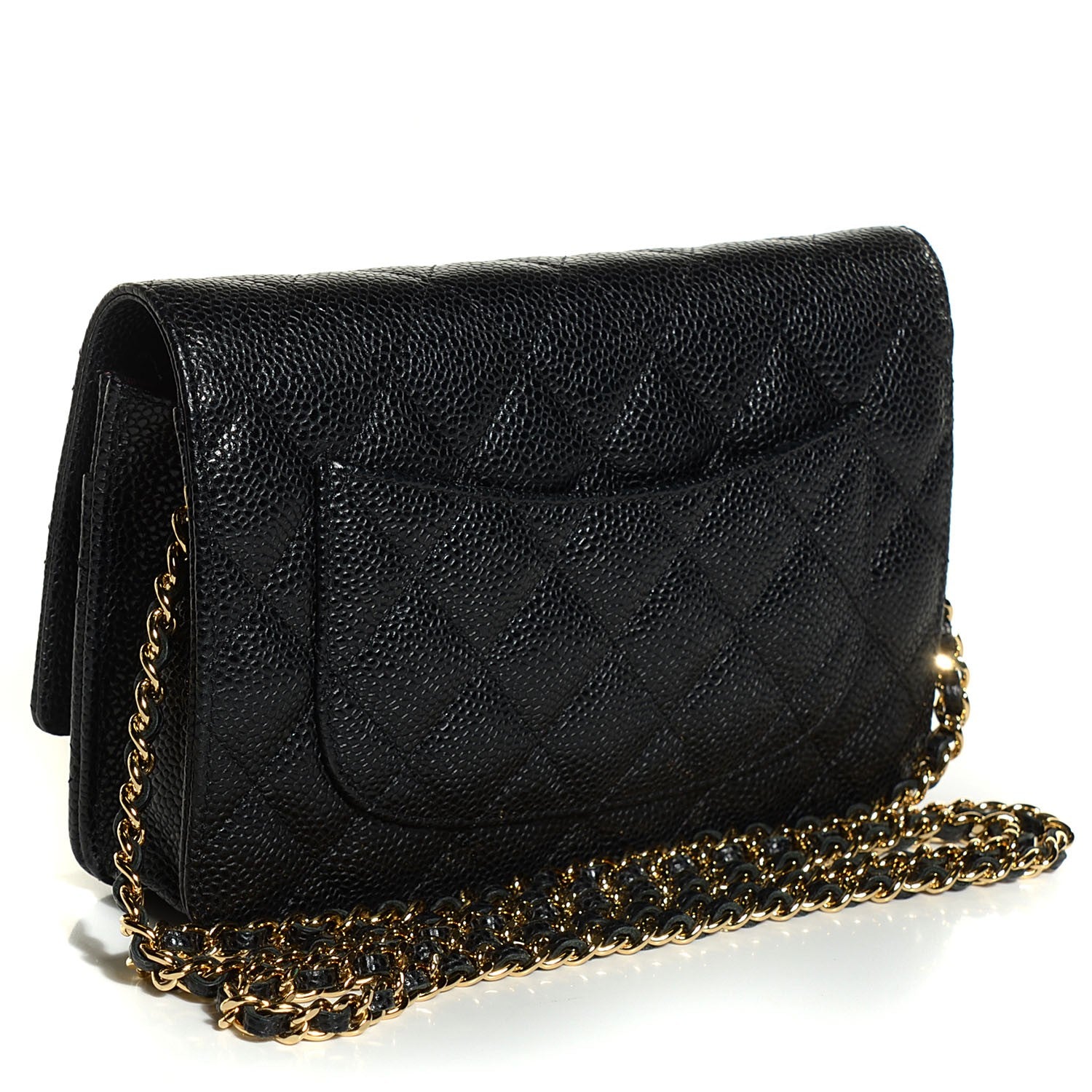 Chanel Caviar Quilted Wallet On Chain WOC Black 3 of 9