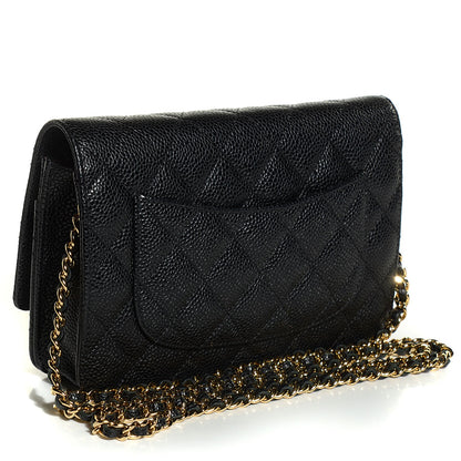 Chanel Caviar Quilted Wallet On Chain WOC Black 3 of 9