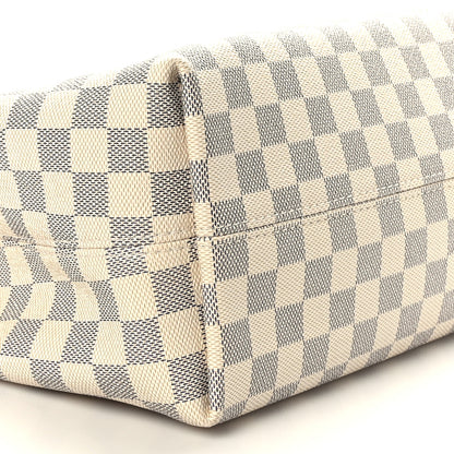 Louis Vuitton Damier Azur Graceful MM Rose Ballerine 7 of 8