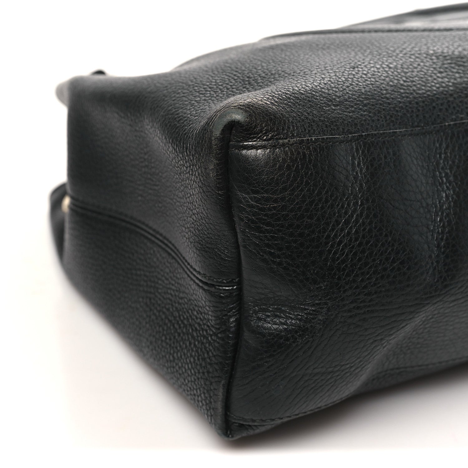 Gucci Pebbled Calfskin Medium Soho Chain Shoulder Bag Black 9 of 12