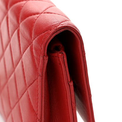Chanel Lambskin Quilted Infinity Wallet On Chain WOC Red 13 of 14