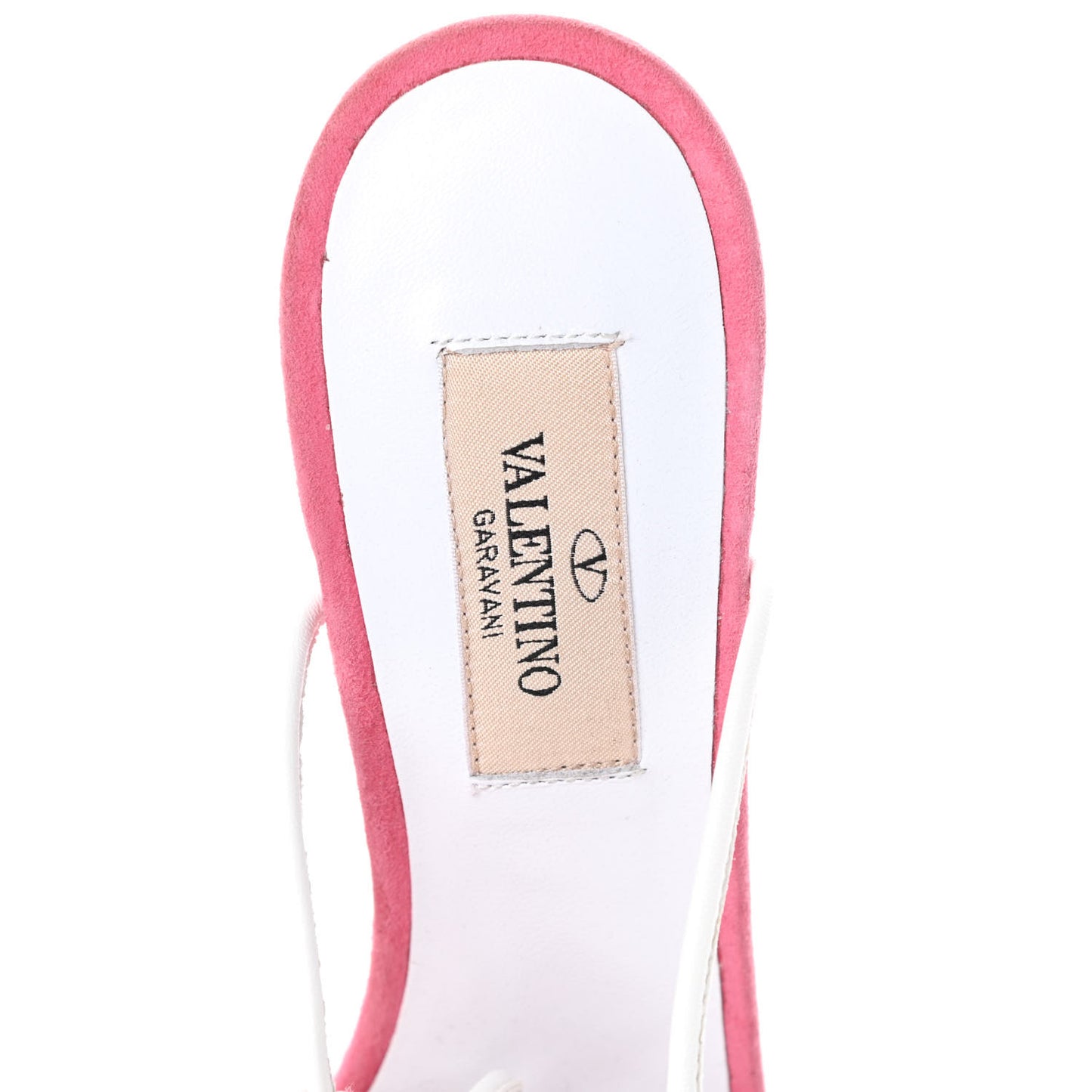 Suede Free Rockstud Ankle T-Strap 105mm Sandals 36.5 Shadow Pink White