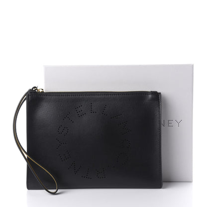 Stella McCartney Alter Nappa Perforated Logo Pouch Black 10 of 10